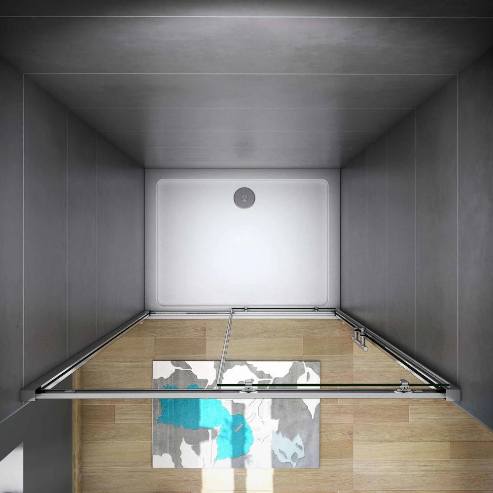 AICA Sliding Shower Door Glass Enclosure 100-170x190cm