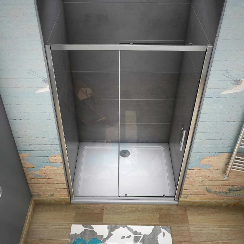 AICA Sliding Shower Door Glass Enclosure 100-170x190cm