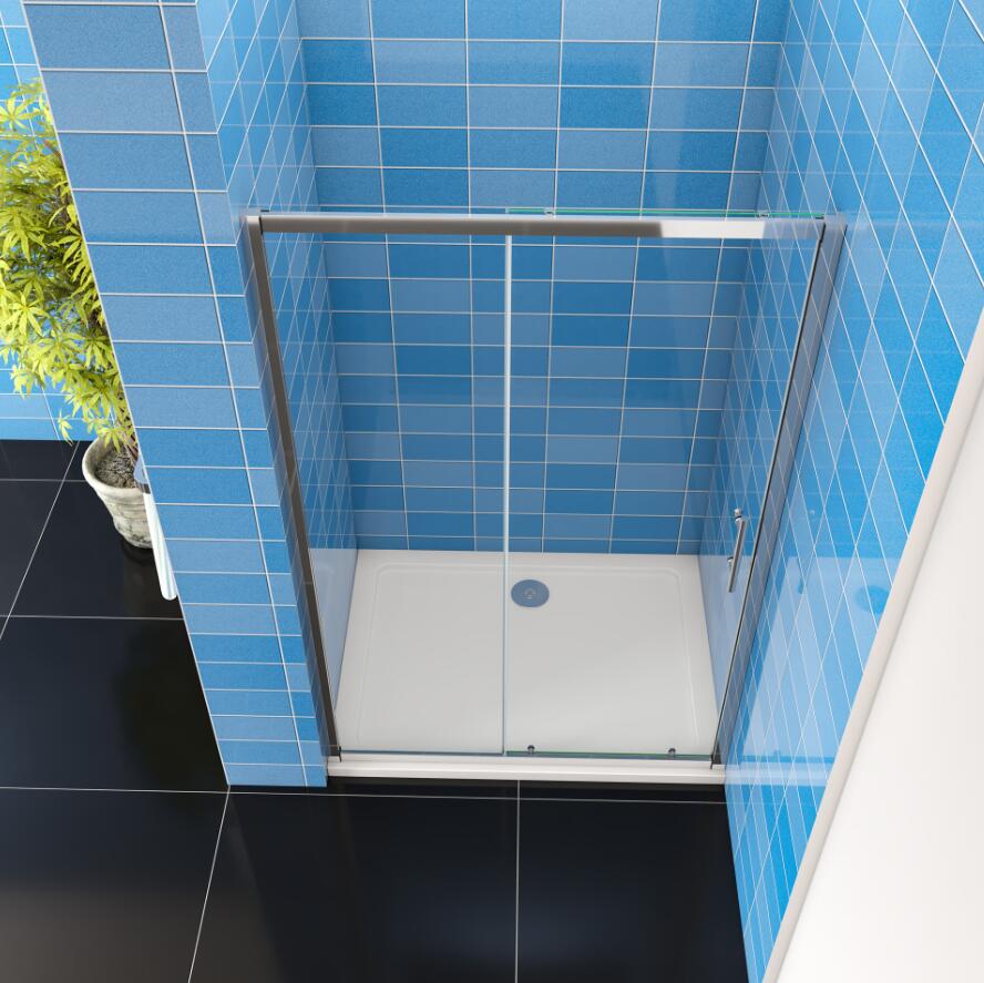 AICA Sliding Shower Door Enclosure 6mm Glass Bathroom Cubicle