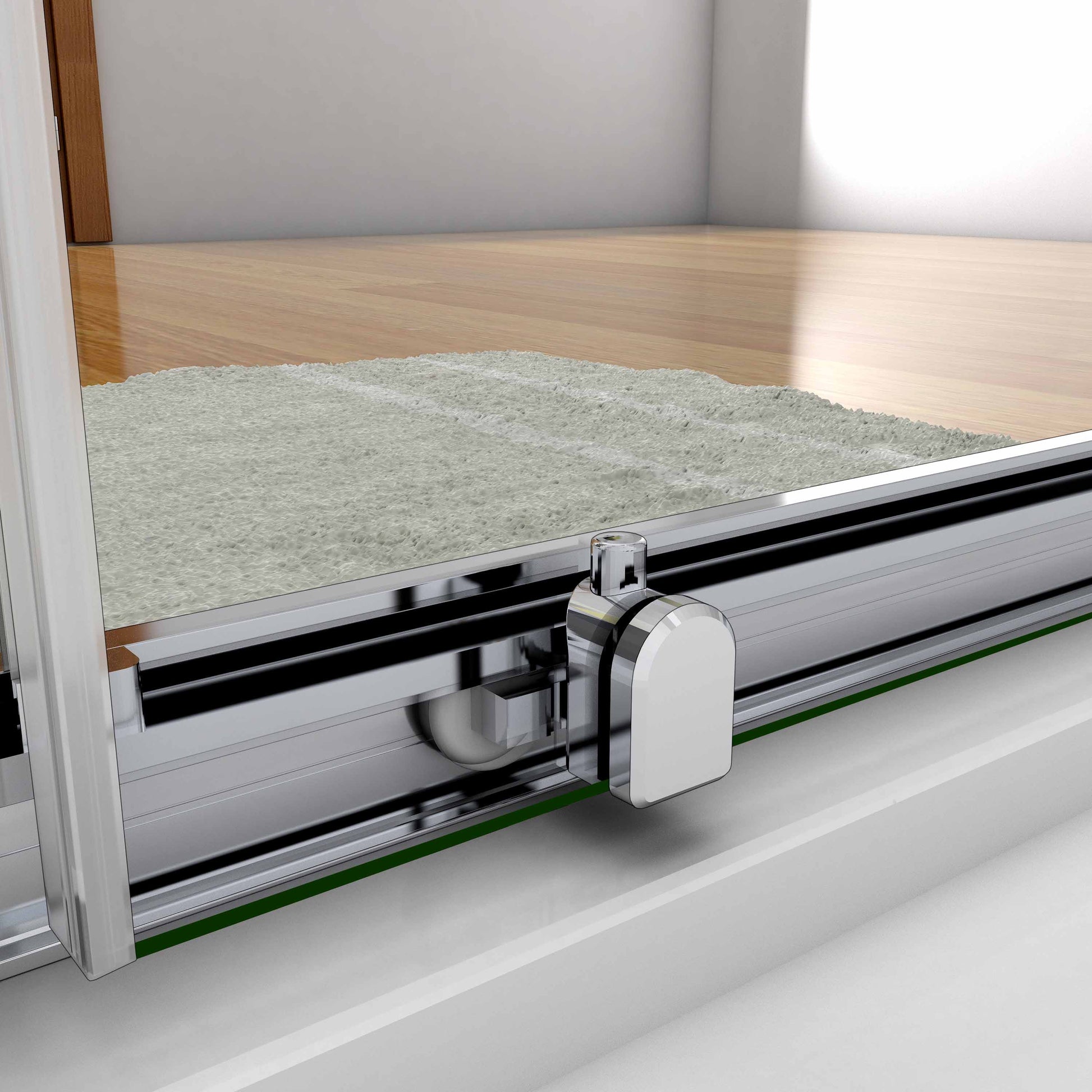AICA Sliding Shower Door 190cm height 100-170cm width
