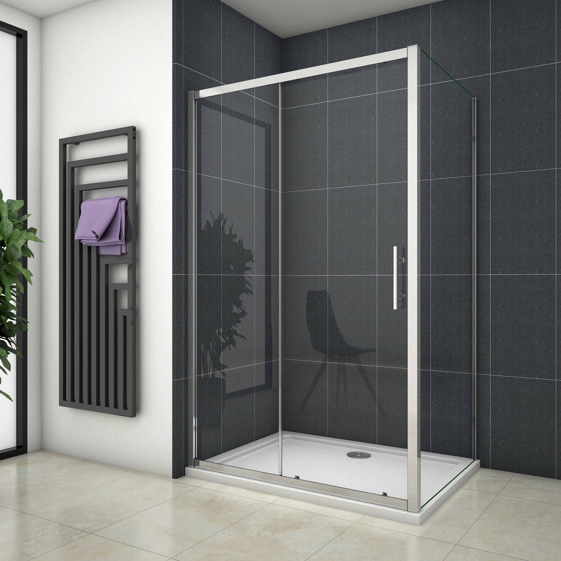 AICA Sliding shower rectangle enclosures Sliding Door 190cm