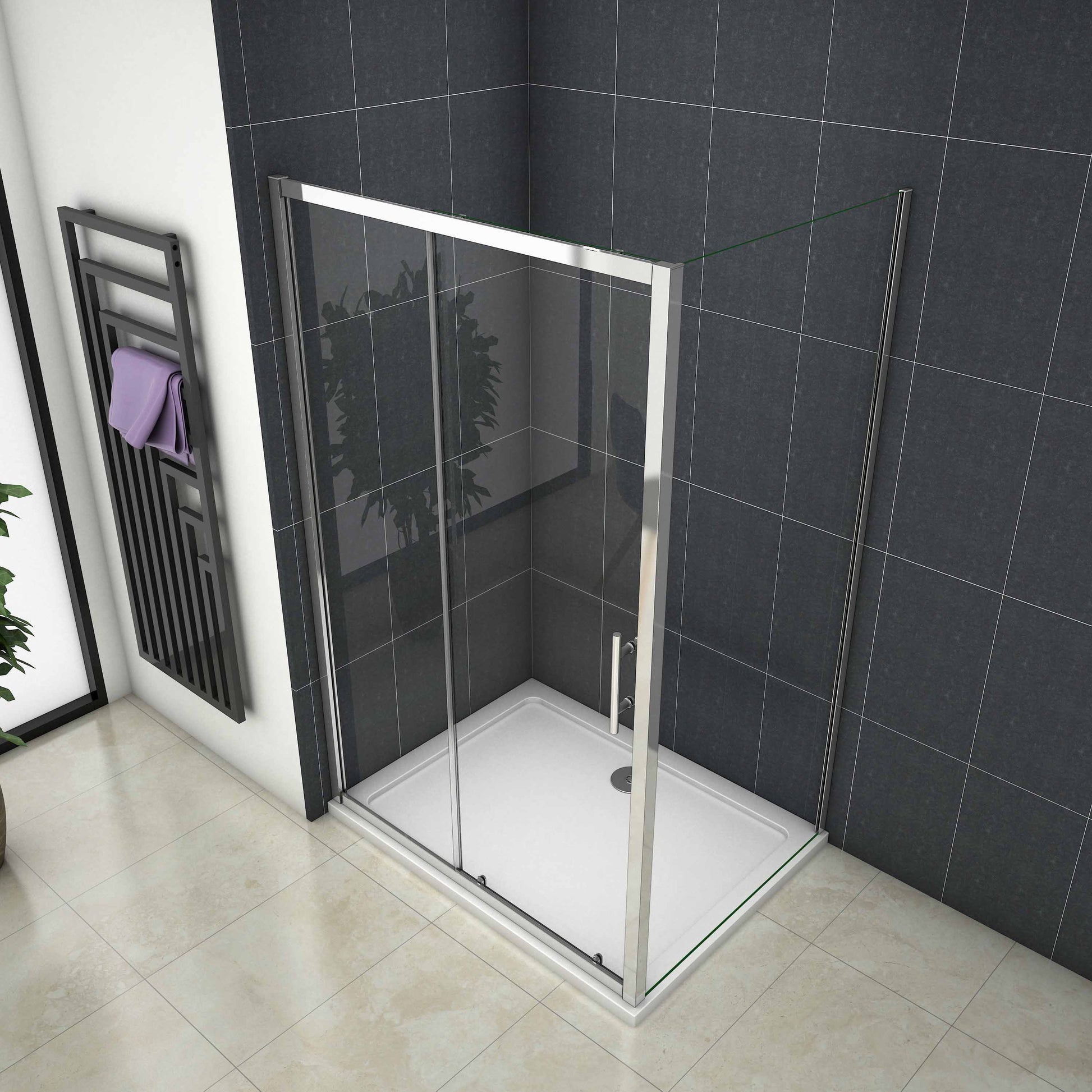 AICA Sliding shower rectangle enclosures Sliding Door 190cm