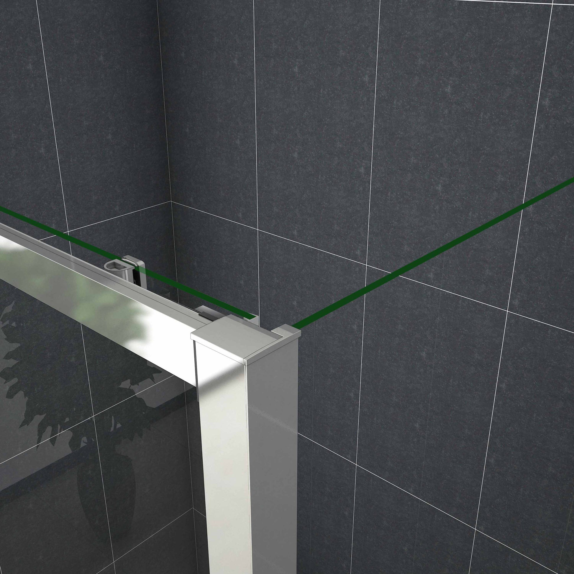 AICA Sliding shower rectangle enclosures Sliding Door 190cm