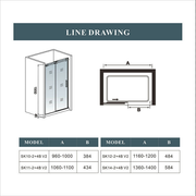 AICA shower enclosure shower door