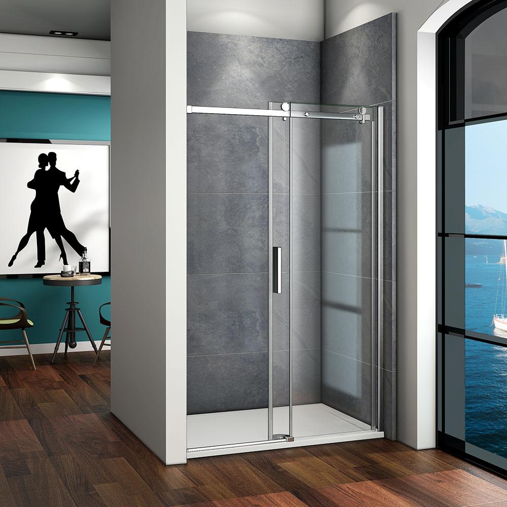 Shower sliding door 6mm Glass Single door 100-140x195cm