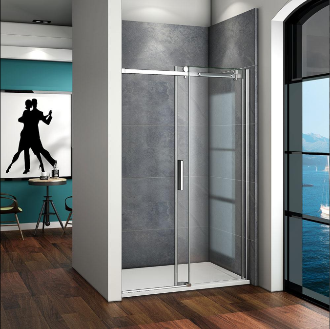 Frameless Sliding Shower Enclosure 195cm Door Shower Tray