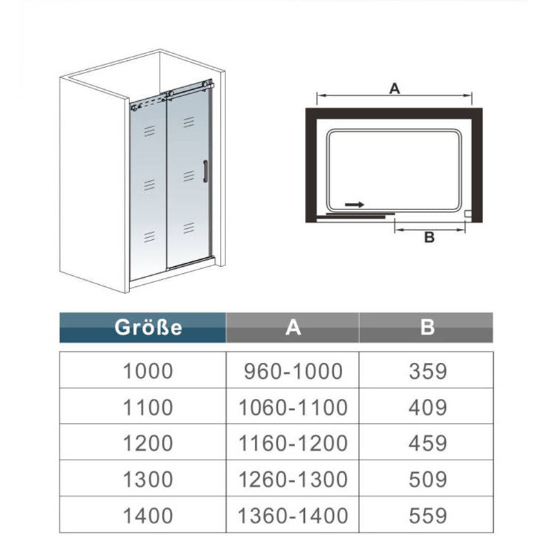 AICA shower enclosure shower door