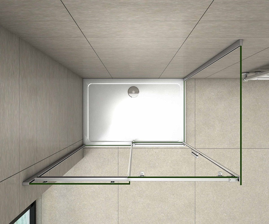 Frameless Sliding Shower Enclosure 100/110/120/140x195CM