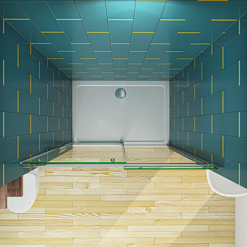 AICA-bathrooms-Sliding-Shower-Cubicle-Frameless-Door-4