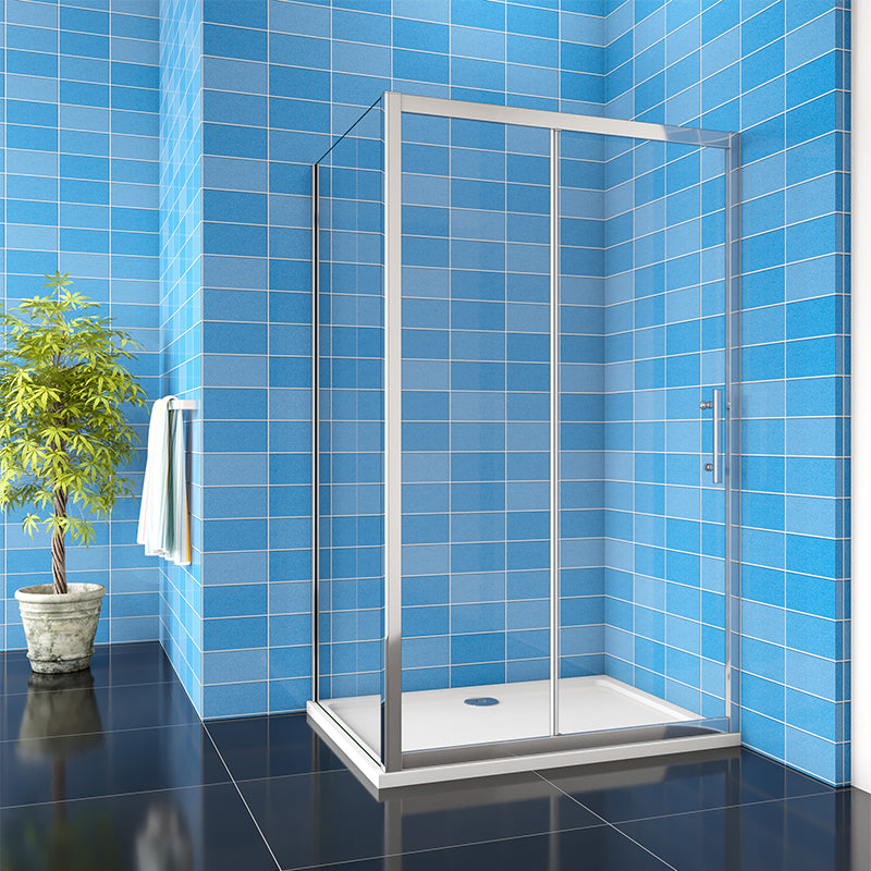 Sliding AICA shower enclosure, 8 Nano easy clean Glass, Door Panel, Bathroom Cubicle