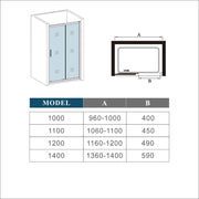 AICA shower enclosure shower door