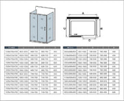 AICA shower enclosure shower door