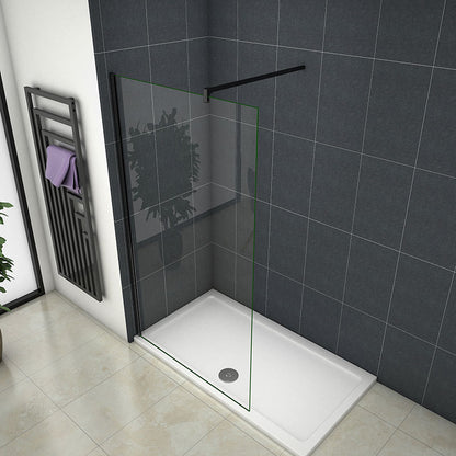 Wet Room Shower Panel, screen 8 glass 185  Nano EASY CLEAN Tempered Clear Glass