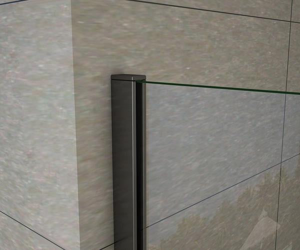 700-1400mm Walk in Wet Room Shower screen,8mm Easyclean glass