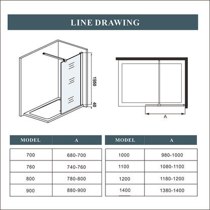 AICA shower enclosure shower door