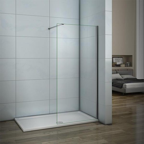 Walk in Shower screen Wet Room 8mm NANO Glass