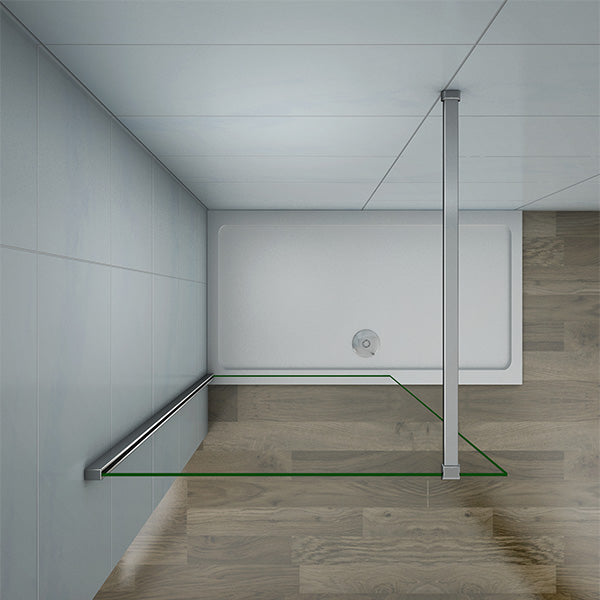 Walk in Wet Room Shower screen 8mm NANO glass