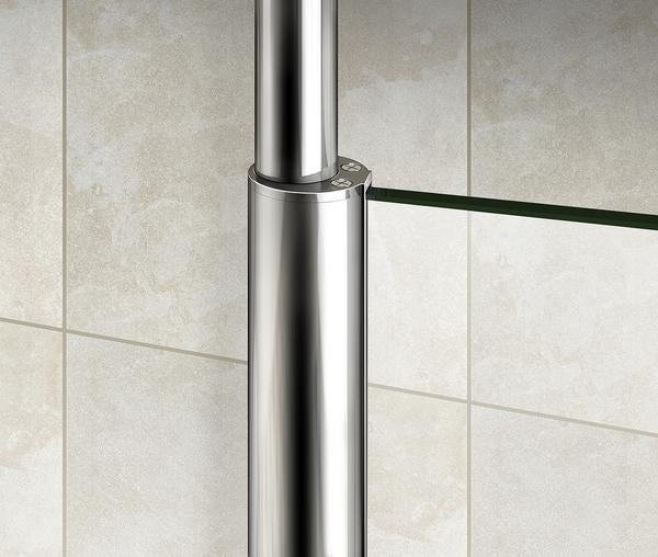 Walk in Wet Room Shower screen ceiling strut 8mm Nano Glass