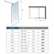AICA shower enclosure shower door
