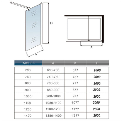 AICA shower enclosure shower door