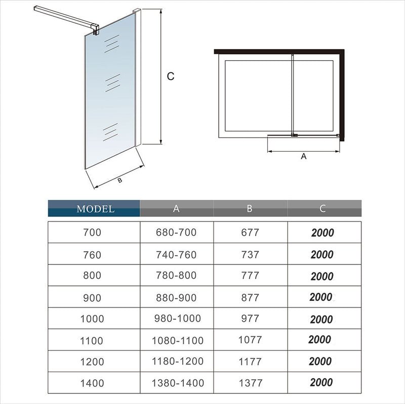 AICA shower enclosure shower door