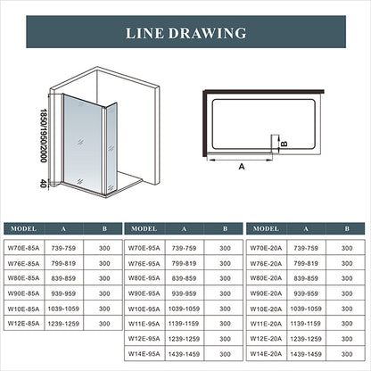 AICA shower enclosure shower door