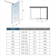 AICA shower enclosure shower door