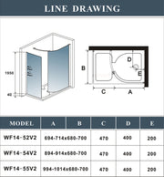 AICA shower enclosure shower door