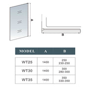 250*1400mm glass,Easyclean glass,Water Deflector
