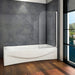 Aica 800 180 degree Pivot Bath Shower screen,