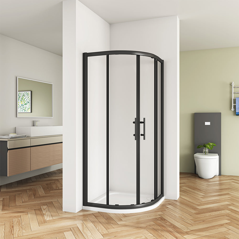 Quadrant Shower Enclosure Black Corner Entry Cubicle