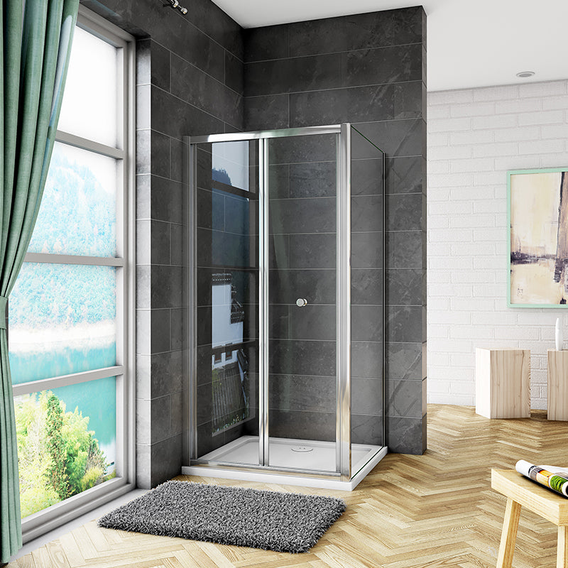 AICA Shower Enclosure bi fold shower door tempered glass
