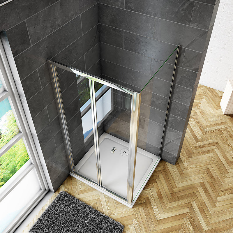 AICA Shower Enclosure bi fold shower door tempered glass