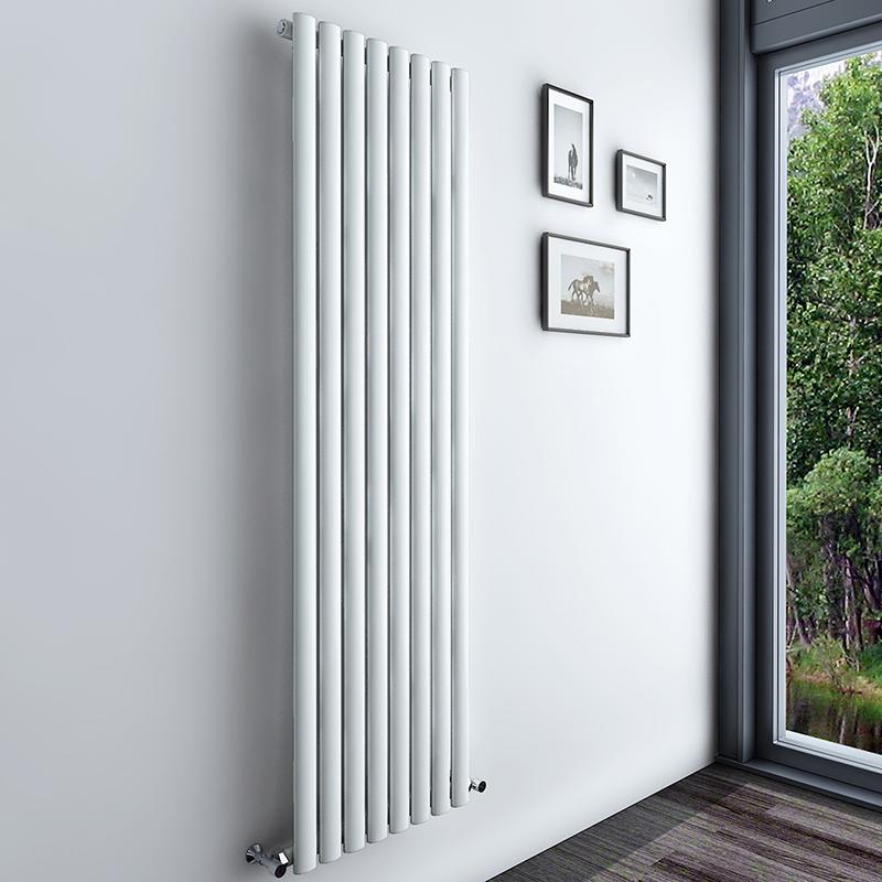 Oval Column White & Anthracite & Black Tall Vertical Central Heating R