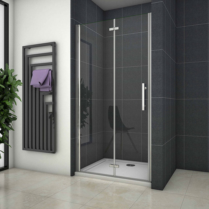 Bifold shower door frameless sales
