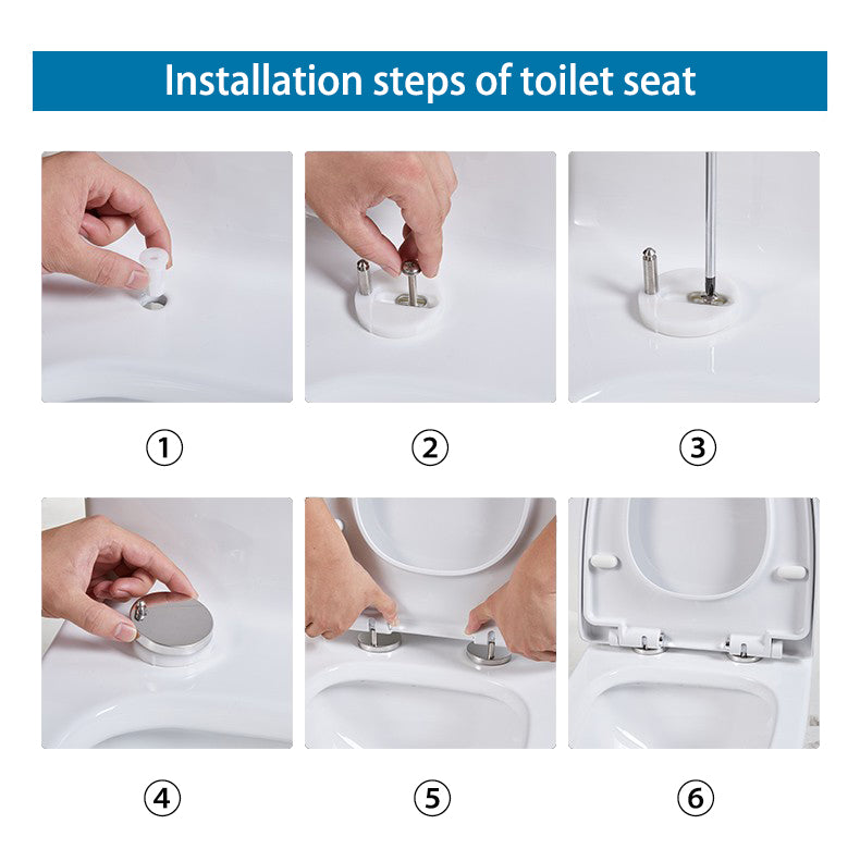 AICA Back To Wall Toilet Soft Close Seat Ceramic White Bathroom Square