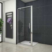 1900 H Chrome Pivot Shower, rectangle enclosures door 700-1000,Panel, 700-900