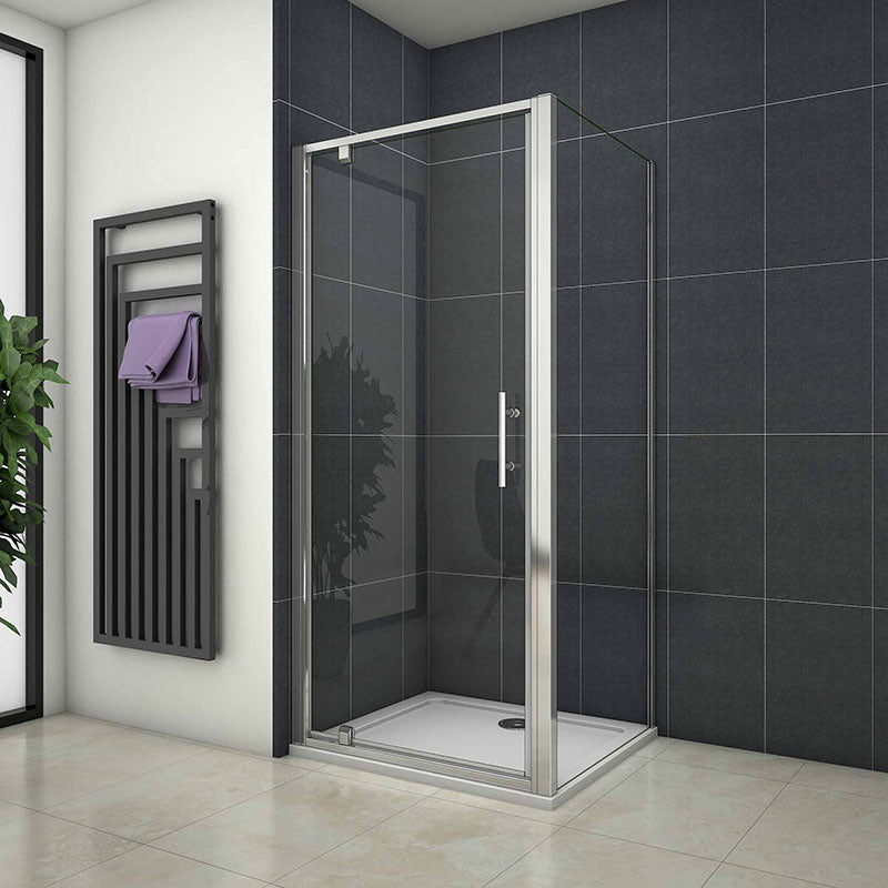 1900 H Chrome Pivot Shower, rectangle enclosures door 700-1000,Panel, 700-900