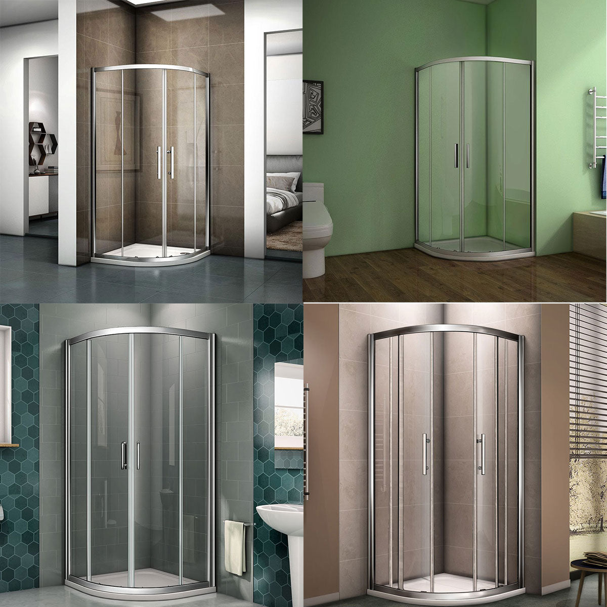 Quadrant Shower Enclosure frame double sliding door
