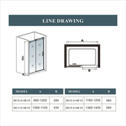 AICA-bathrooms-Sliding-Shower-Enclosure-Frameless-Door-5