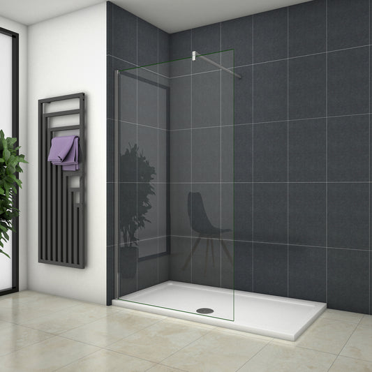 Walk in 8 Shower screen, Nano easy clean Glass