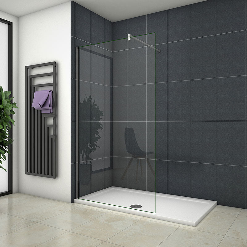 700-1400mm Wet Room Shower Panel 8mm EasyClean glass Nano Easy Clean C